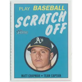 2020 Topps Heritage - Matt Chapman #2 1971 Scratch Off