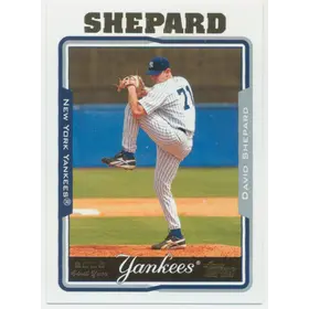 2005 Topps Updates & Highlights - David Shepard #UH265 RC