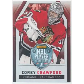 2014 PANINI PLAYER OF THE DAY - COREY CRAWFORD #6