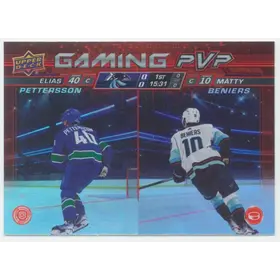 2024-25 UPPER DECK - ELIAS PETTERSSON/MATTY BENIERS #GPVP-22 GAMING PVP