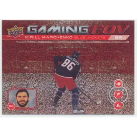 2024-25 UPPER DECK - KIRILL MARCHENKO #GFOV-10 GAMING FOV SPECKLE