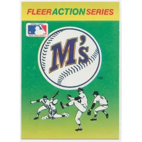 1990 Fleer - Seattle Mariners #SEMA Team Stickers Inserts