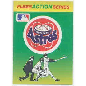 1990 Fleer - Houston Astros #HOAS Team Stickers Inserts