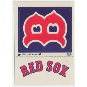 1980 Fleer - Boston Red Sox Laughlin World Series Team Logo Sticker Backs