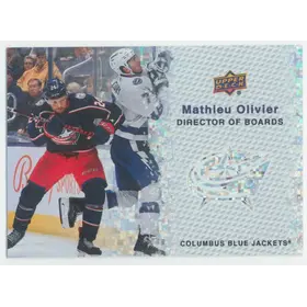 2023-24 UPPER DECK - MATHIEU OLIVIER #DB-6 DIRECTOR OF BOARDS SPECKLE
