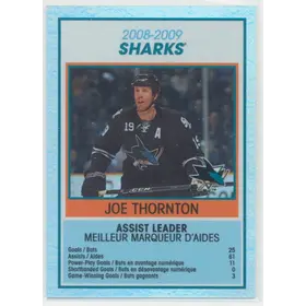2009-10 O-PEE-CHEE - JOE THORNTON #TC25 TEAM CHECKLIST