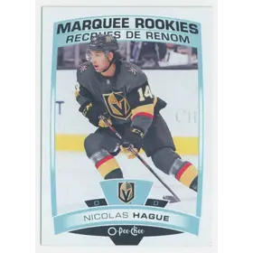 2019-20 O-PEE-CHEE - NICOLAS HAGUE #619 MARQUEE ROOKIES