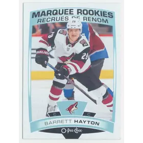 2019-20 O-PEE-CHEE - BARRETT HAYTON #627 MARQUEE ROOKIES