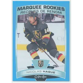 2019-20 O-PEE-CHEE - NICOLAS HAGUE #619 MARQUEE ROOKIES BLUE