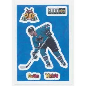 1996-97 COLLECTOR'S CHOICE - OWEN NOLAN #S25 STICK UMS