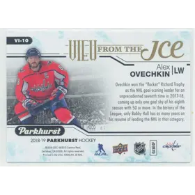 2018-19 Upper Deck Parkhurst Alex Ovechkin View From the Ice #VI-10