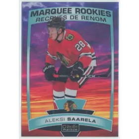 2019-20 O-PEE-CHEE PLATINUM - ALEKSI SAARELA #162 MARQUEE ROOKIES SUNSET