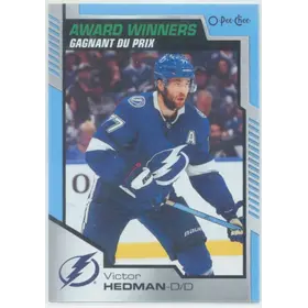 2020-21 O-PEE-CHEE - VICTOR HEDMAN #609 AWARD WINNERS BLUE