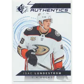2018-19 SP - ISAC LUNDESTROM #113 ROOKIE AUTHENTICS BLUE