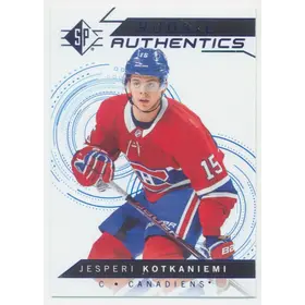 2018-19 SP - JESPERI KOTKANIEMI #130 ROOKIE AUTHENTICS BLUE