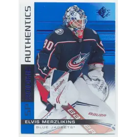 2019-20 SP - ELVIS MERZLIKINS #109 SP ROOKIE AUTHENTICS BLUE