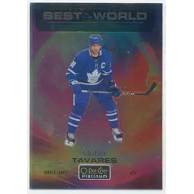 2020-21 O-PEE-CHEE PLATINUM - JOHN TAVARES #BW-9 BEST IN THE WORLD