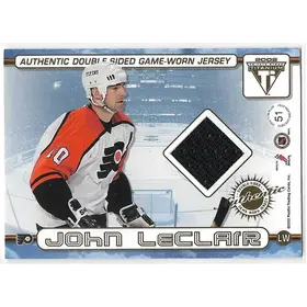 2001-02 Titanium Double-Sided Game-Worn Jersey #51 Simon Gagne & John LeClair