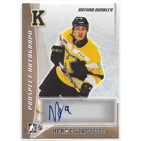 2016-17 ITG Heroes & Prospects Autographs Bronze #PA-ND1 Nathan Dunkley