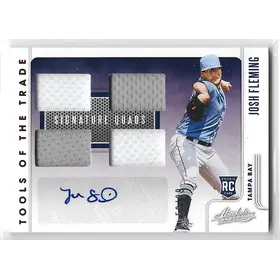 2021 Absolute Rookie Tools of the Trade Signature Quads Red #RTT-JF Josh Fleming (58/99)