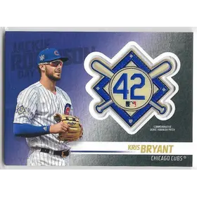 2018 Topps Update Jackie Robinson Commemorative Patch #JRP-KB Kris Bryant