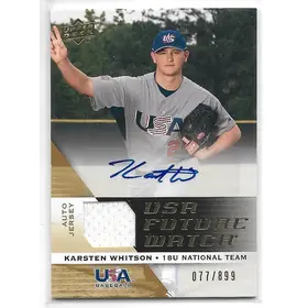 2009 Upper Deck Signature Stars USA National Team Future Watch Jersey Autographs #41 Karsten Whitson (077/899)
