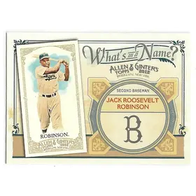 2012 Topps Allen & Ginter What's In A Name #WIN21 Jack (Jackie) Roosevelt Robinson