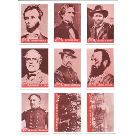 1965 Civil War Picture Card Reprints - Complete 55-card Set