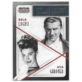 2015 Panini Americana Screen Legends Co-Stars #17 Bela Lugosi & Ava Gardner