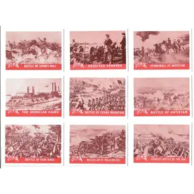 1965 Civil War Picture Card Reprints - Complete 55-card Set
