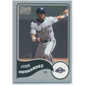 2003 Topps Bazooka - Jose Hernandez #187 Silver Border Parallel
