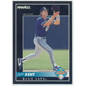 1992 Pinnacle - Jeff Kent #522 Rookie Prospect