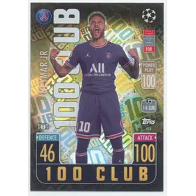 2021-22 Topps Match Attax UCL - Neymar Jr #458 100 Club