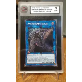 2019 Yu-Gi-Oh! Battles of Legend: Hero's Revenge #BLHR-EN045 Avendread Savior (Secret Rare, 1st Edition) (KSA 9 MINT)