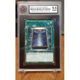 2021 Yu-Gi-Oh! Maximum Gold: El Dorado #MGED-EN039 Book of Moon (Premium Gold Rare, 1st Edition) (KSA 9.5 NGM)