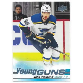 2019-20 Upper Deck #527 Jake Walman RC (Young Guns)