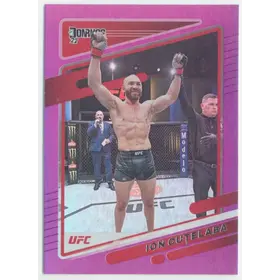 2022 Donruss UFC - Ion Cutelaba #195 Purple Flood Parallel