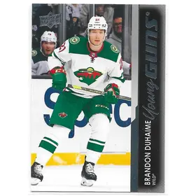 2021-22 Upper Deck #474 Brandon Duhaime RC (Young Guns)