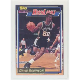1992-93 Topps - David Robinson #4 Highlight Gold Parallel
