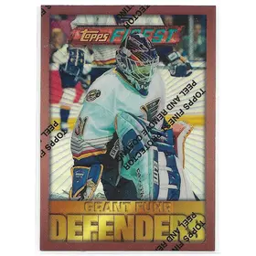 1995-96 Finest Refractors #113 Grant Fuhr (Bronze, Defenders)