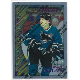 1995-96 Finest #142 Owen Nolan (Silver, Performers)