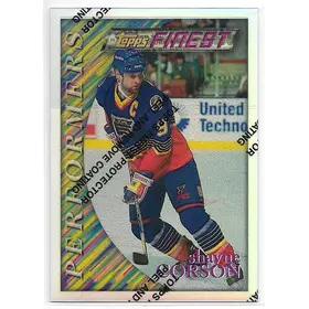 1995-96 Finest Refractors #18 Shayne Corson (Silver, Performers)