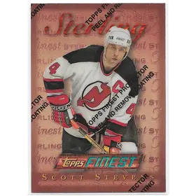 1995-96 Finest Refractors #33 Scott Stevens (Bronze, Sterling)