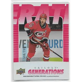 2023-24 Trilogy Generations Red #TG-18B Sebastian Aho (598/799)