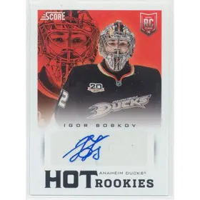 2013-14 SCORE - IGOR BOBKOV #722 HOT ROOKIES SIGNATURES