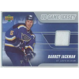 2006-07 UPPER DECK - BARRET JACKMAN #J-BA GAME JERSEY