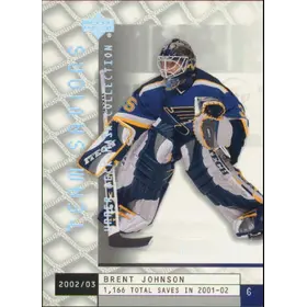 2002-03 MASK COLLECTION - BRENT JOHNSON #114 TEAM SAVIORS RC 520/1250