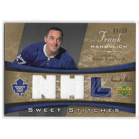 2006-07 Sweet Shot Sweet Stitches Dual #SS-FM Frank Mahovlich (03/50)