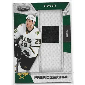 2010-11 Certified Fabric of the Game #SO Steve Ott (054/250)
