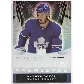 2008-09 Trilogy #105 Darryl Boyce RC (026/999)